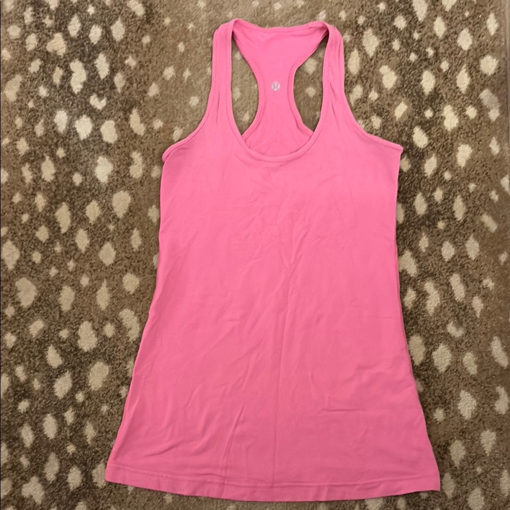 lululemon athletica Pink Sleeveless Fitted Tank Top